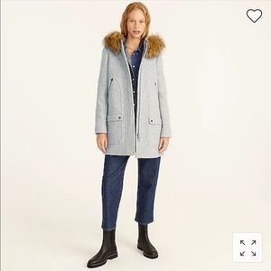 J.Crew Chateau parka in Italian stadium-cloth wool